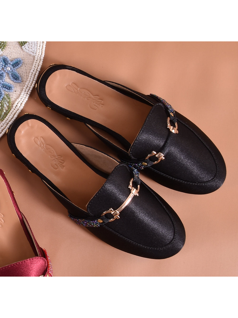 Black Vegan Leather Loafers