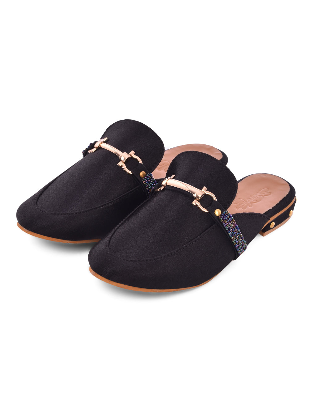 Black Vegan Leather Loafers