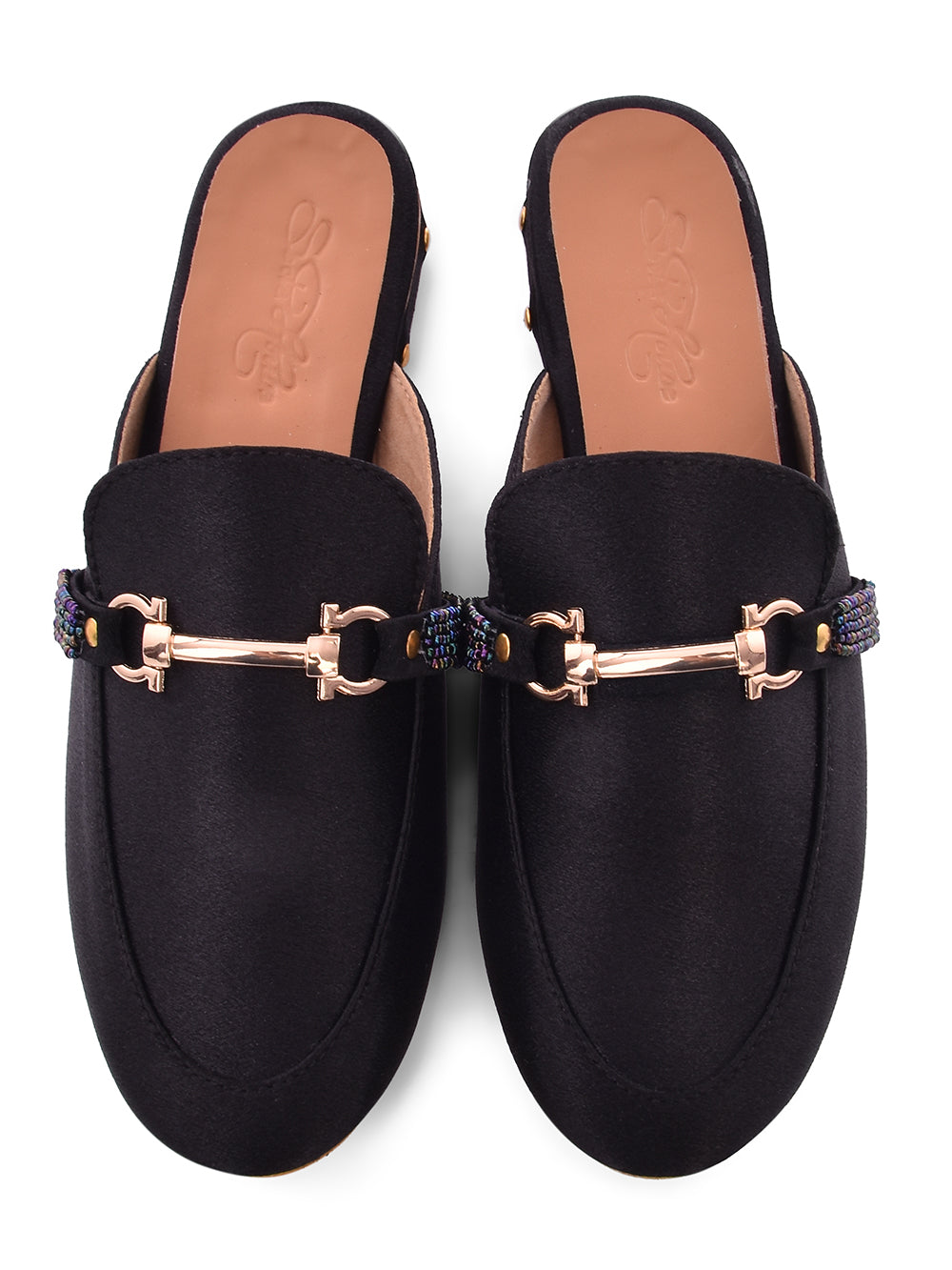 Black Vegan Leather Loafers
