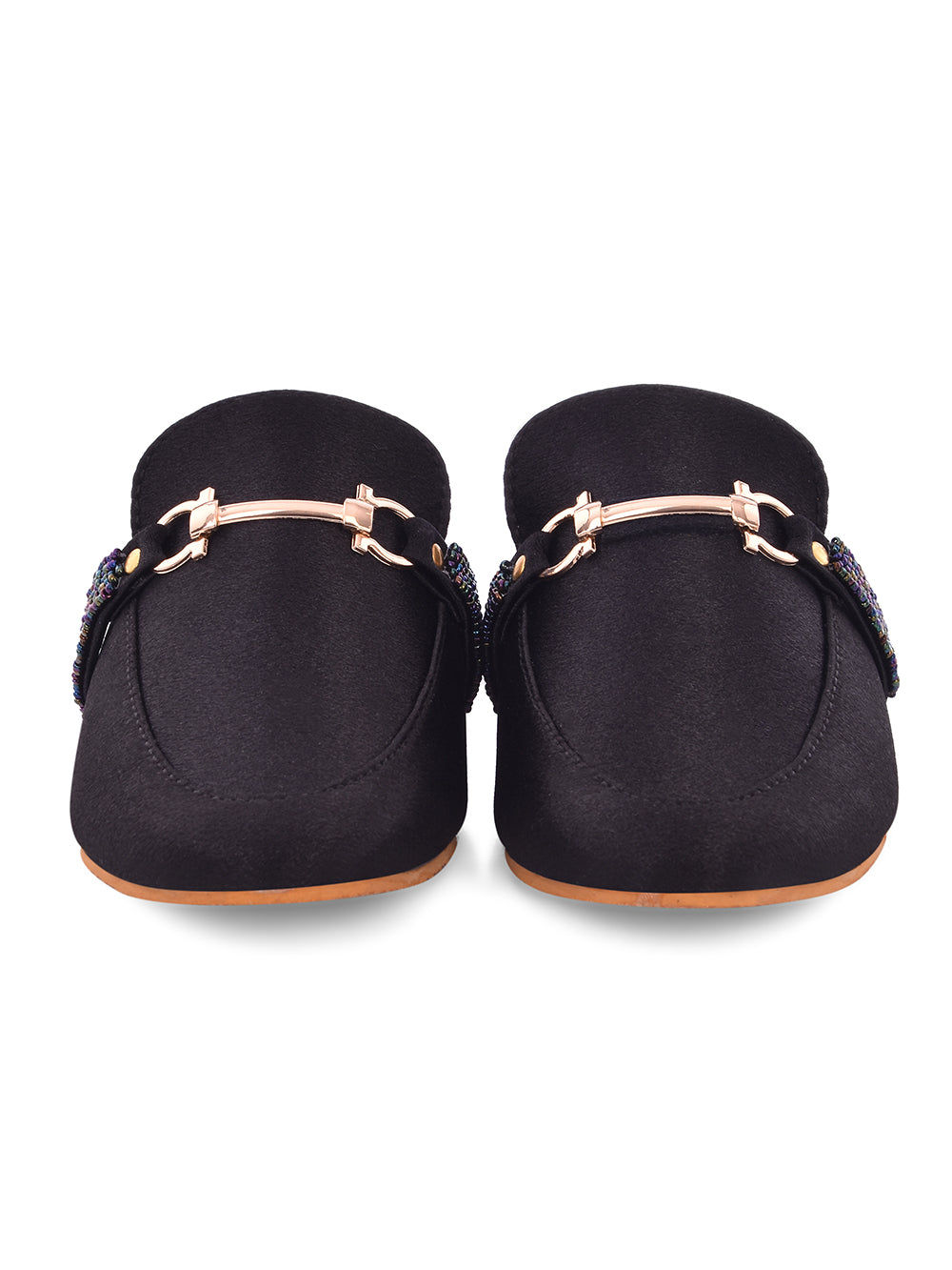 Black Vegan Leather Loafers