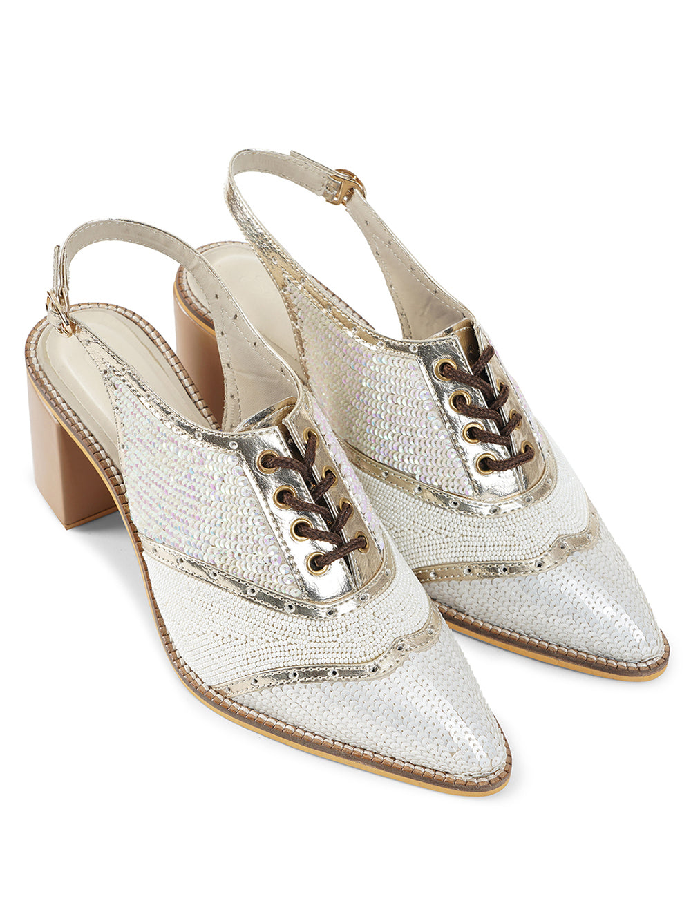 White Vegan Leather Mules Boots