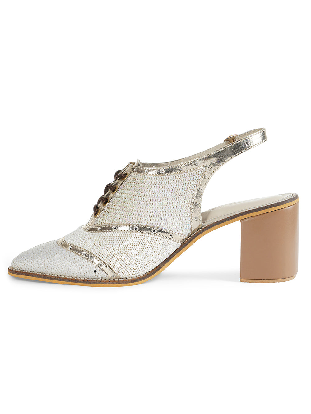 White Vegan Leather Mules Boots