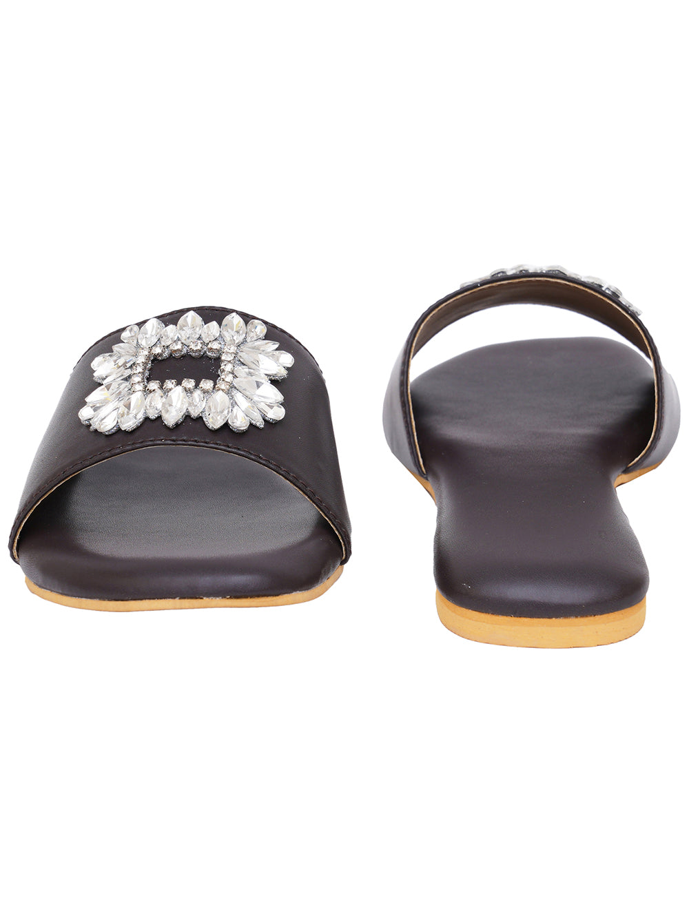 Black Vegan Leather Flats