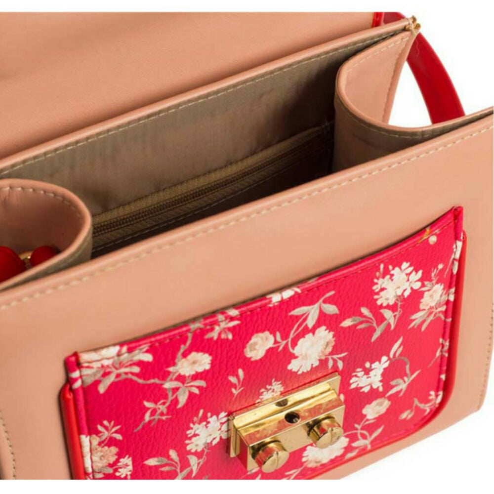 Pink Vegan Leather Bag