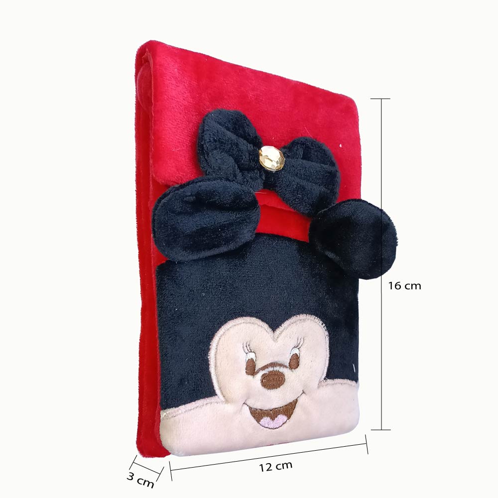 Red Fabric Kids Micky Pouch