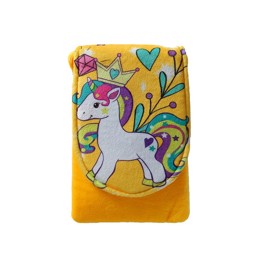 Yellow Fabric Kids Pouch