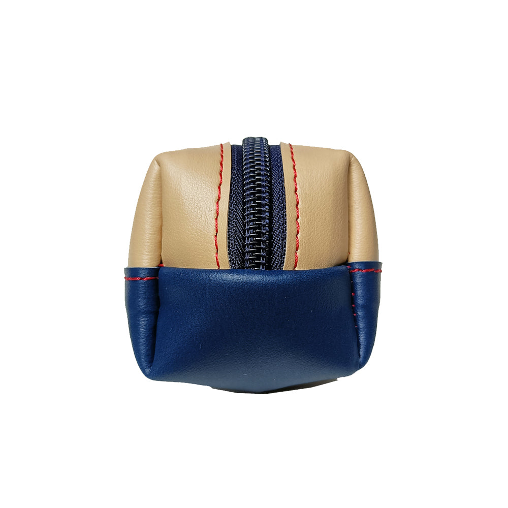 Blue Vegan Leather Clutch