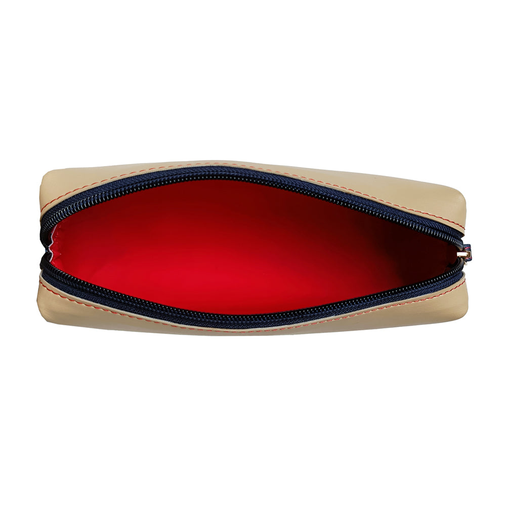 Blue Vegan Leather Clutch