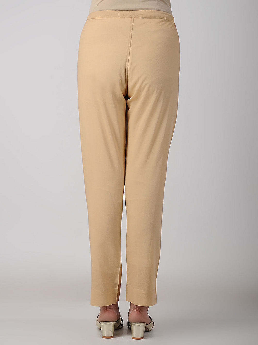 Beige Cotton Pants