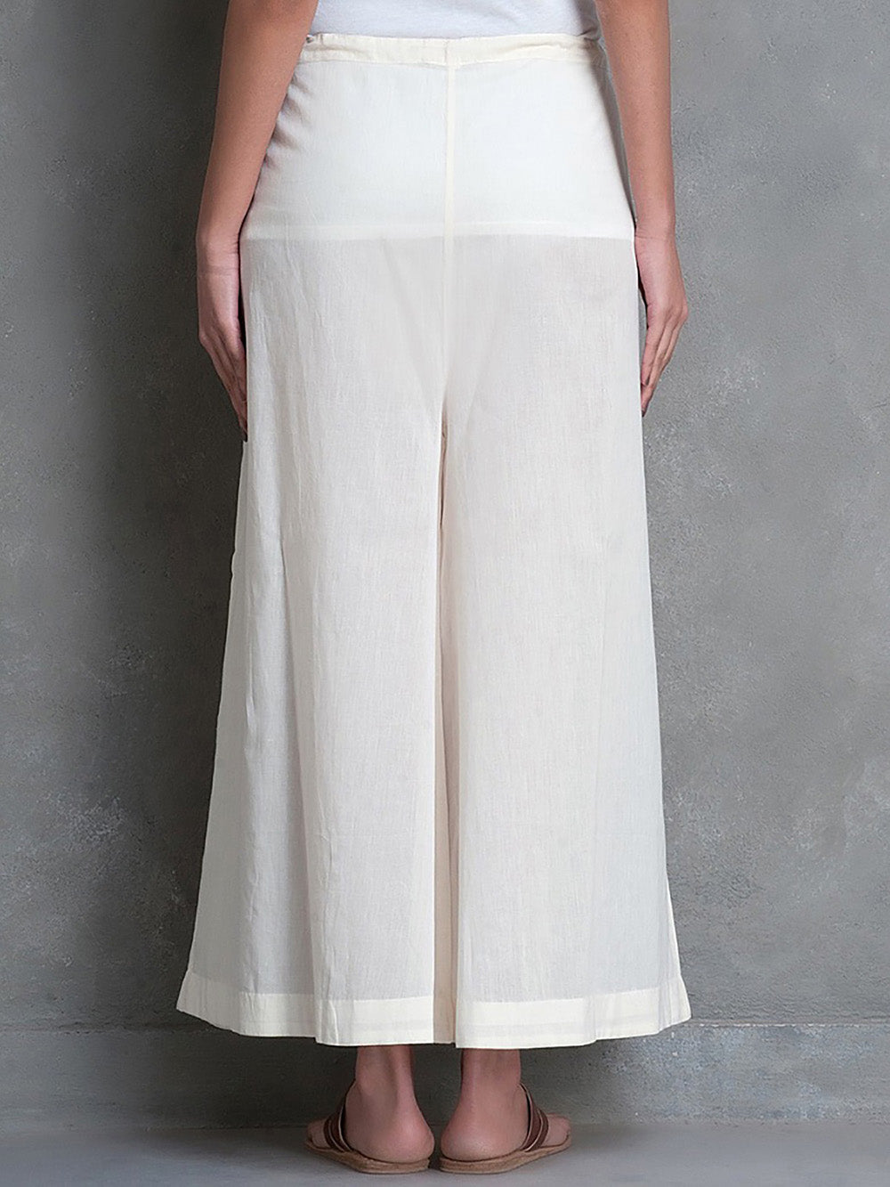 Ivory Cotton Palazzo