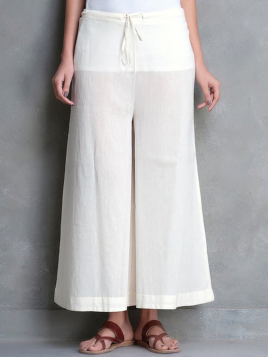 Ivory Cotton Palazzo