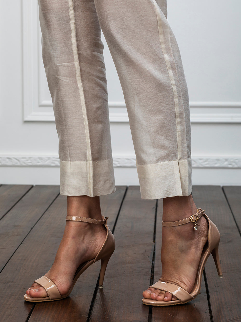 Ivory Cotton Pants