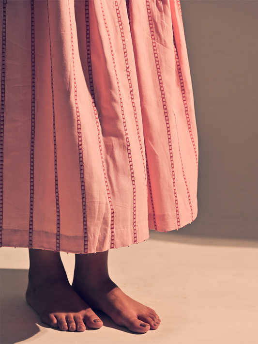 Pink Cotton Taffiete Culottes