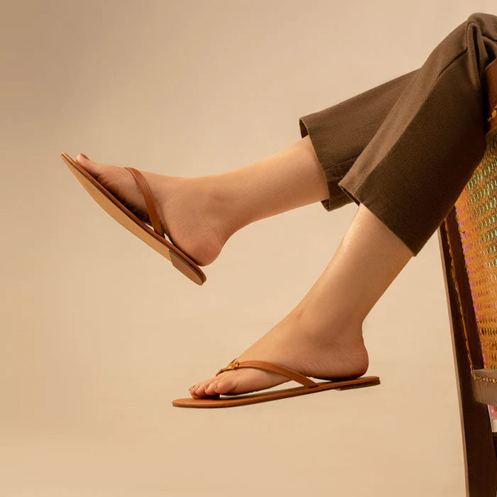 Brown Leather Flats