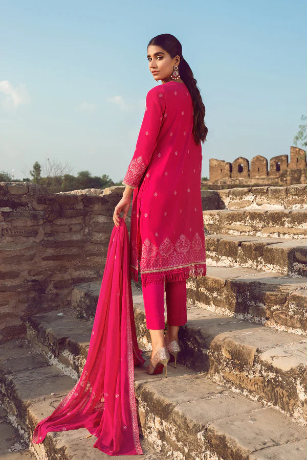 Pink Printed Dupatta