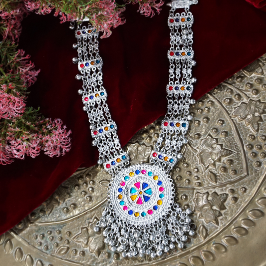 Multicolor Handcrafted Trible Necklace
