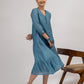 Teal Blue Maheshwari silk Kurta