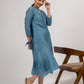 Teal Blue Maheshwari silk Kurta