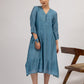 Teal Blue Maheshwari silk Kurta