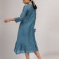 Teal Blue Maheshwari silk Kurta