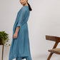 Teal Blue Maheshwari Silk Kurta