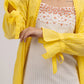 Yellow Cotton Dobby Jacket