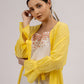 Yellow Cotton Dobby Jacket