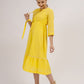 Yellow Cotton Dobby Kurta