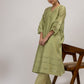 Green Chanderi Kurta