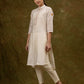 Off White Chanderi Kurta