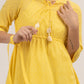 Yellow Cotton Dobby Kurta