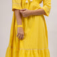 Yellow Cotton Dobby Kurta