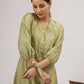 Green Embroidered Chanderi Dress