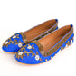 Blue Leather Kutdana Loafers