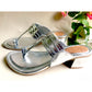 Silver Leather Kolhapuri Heels