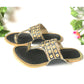 Mystic Black Gold Filigree Kolapuri Flats