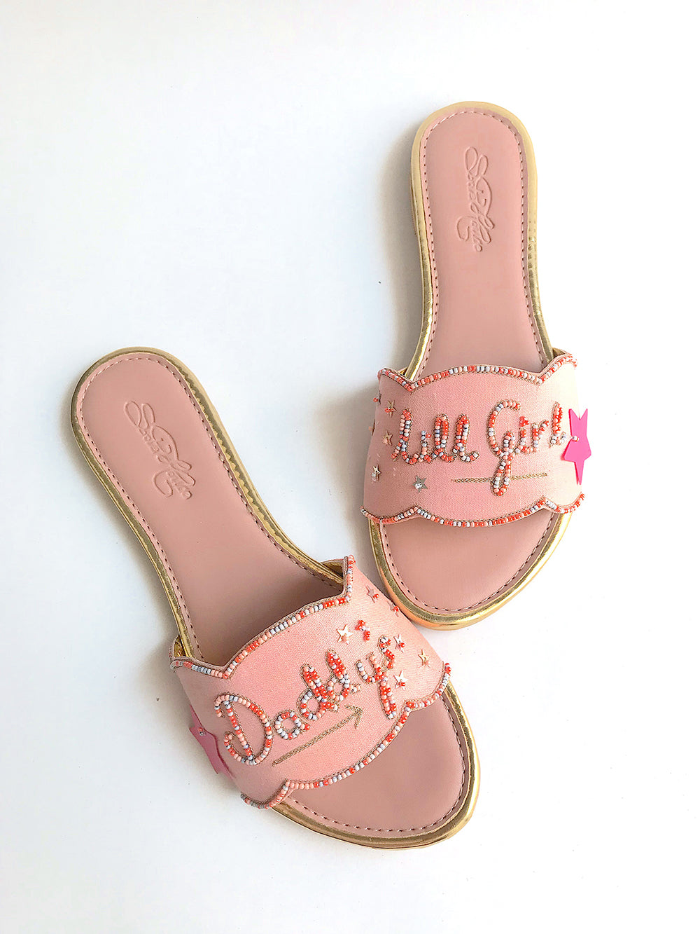 Baby Pink Leather Flats