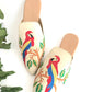 Beige & Multi color Vegan Leather Loafer