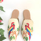 Beige & Multi color Vegan Leather Loafer