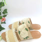 Jute Rose and Beige Vegan Leather Flats