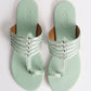 Sea Green  Vegan leather Kolapuri Flats