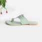 Sea Green  Vegan leather Kolapuri Flats