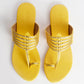 Mustard Yellow leather Flats