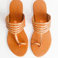 Tan leather Kolapur Flats