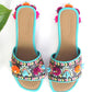 Multicolor Leather Flats