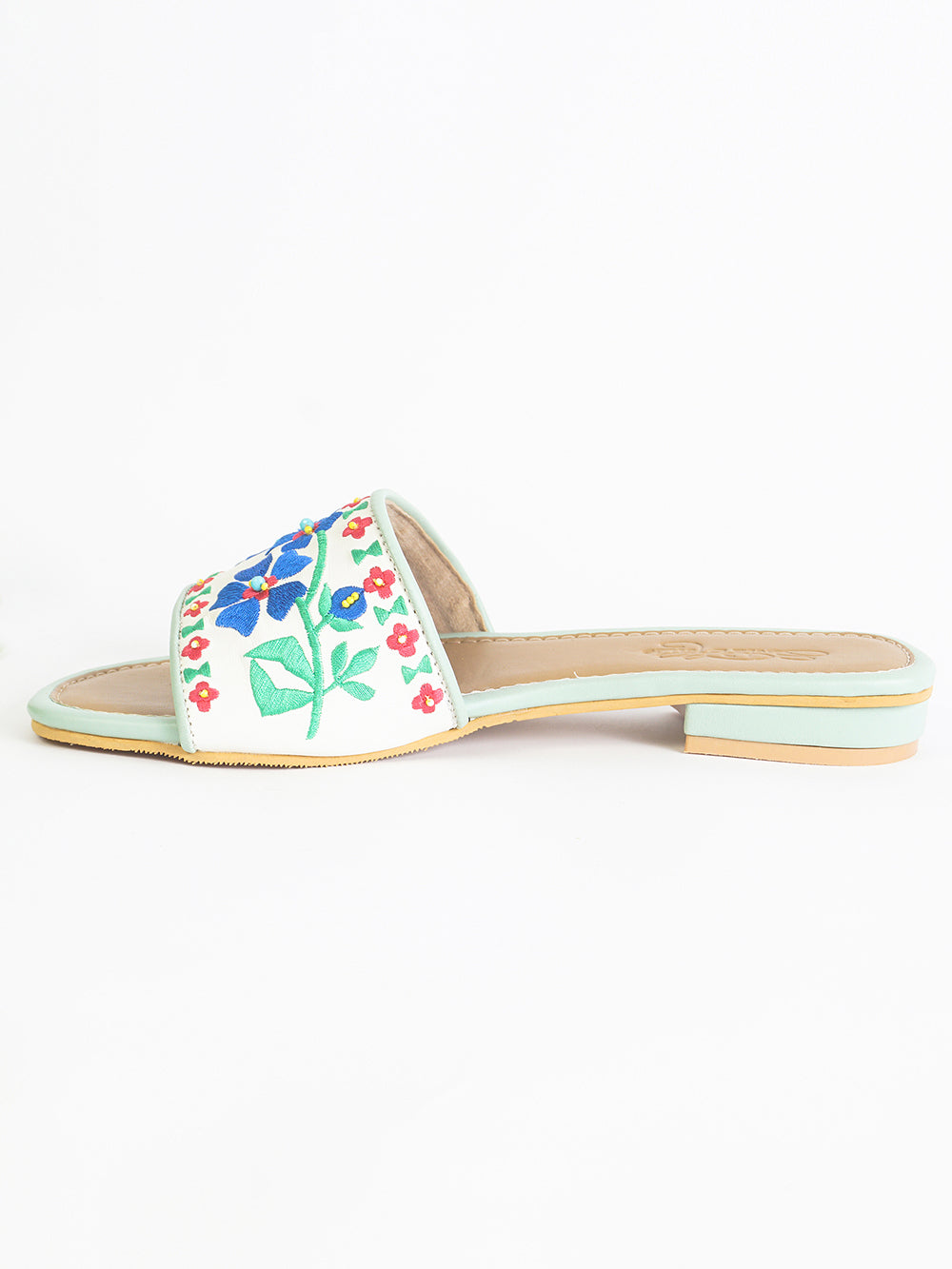 Multicolor Leather Flats