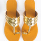 Gold Mustard Vegan Leather Flats