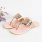 Rose Gold Kolapuri leather Flats