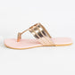 Rose Gold Kolapuri leather Flats