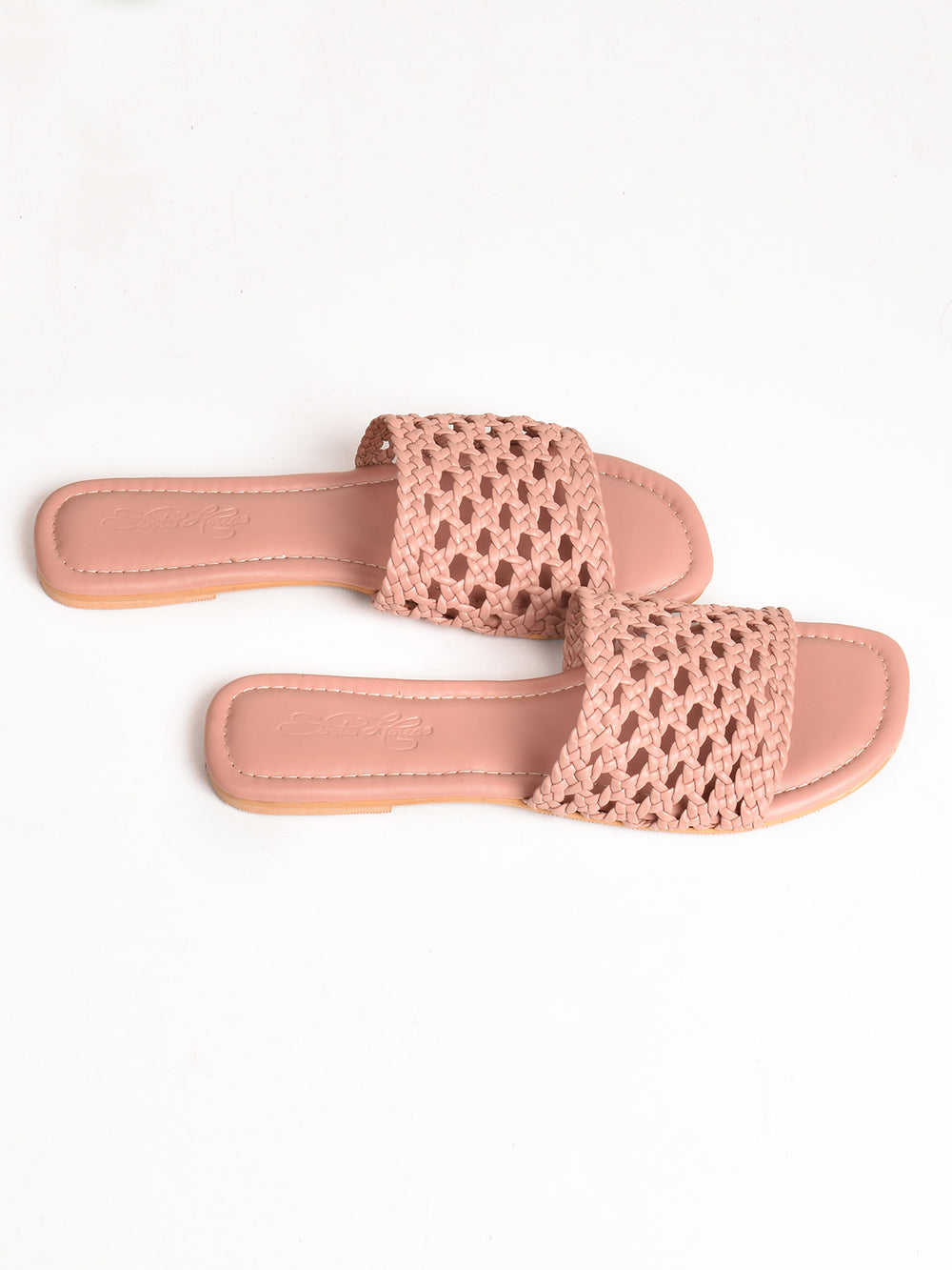 Pink Vegan Leather Flats